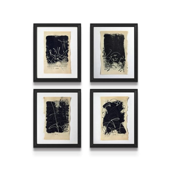 Lynette Melnyk リネット・メルニック原画 抽象画 ブルーアート額装 Lynette Melnyk リネット・メルニック原画 抽象画 ブルーアート額装